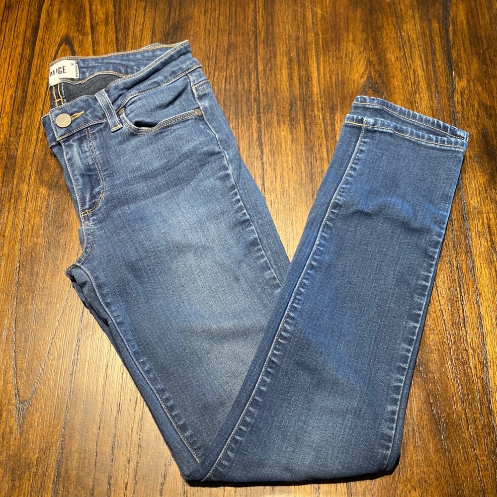 Paige Skyline Ankle Peg Skinny Jeans